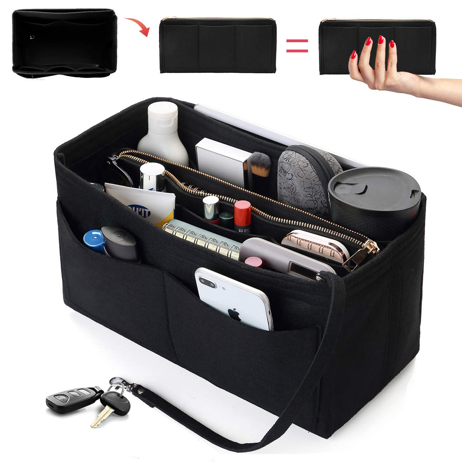 Backpack Insert Organizer - Insert organisateur de sac à main
