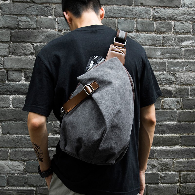 Sac à bandoulière en toile rét - Canvas Backpack Casual avis et prix