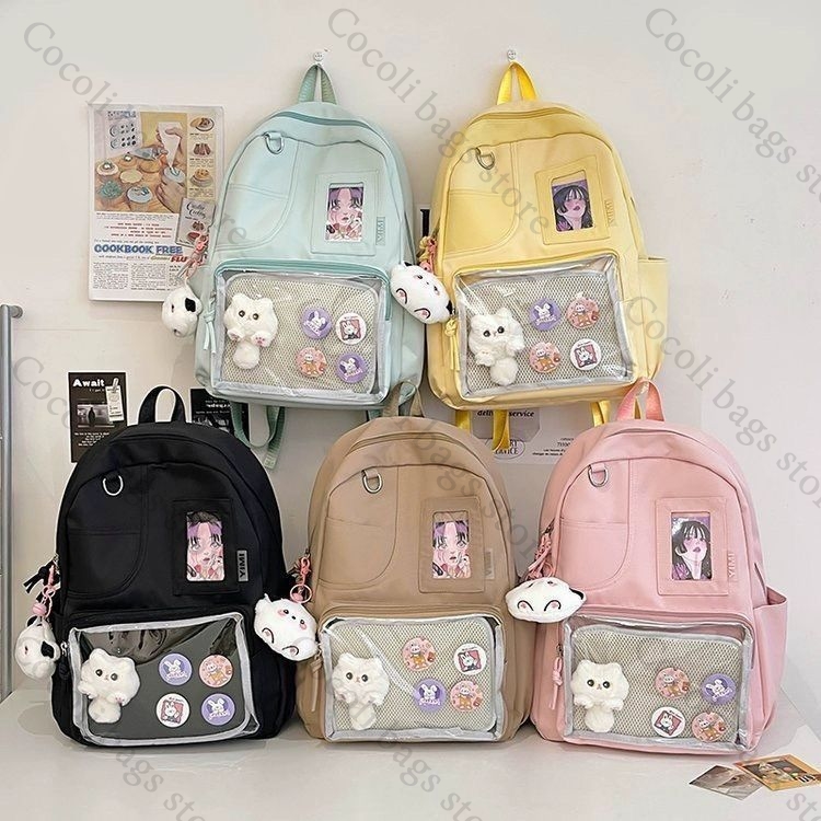Sac à dos couleur unie, sac à  - Canvas Backpack Casual avis et prix